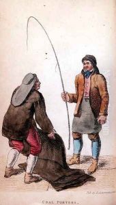 The Coal Porters from Ackermanns World in Miniature by Frederic Shoberl