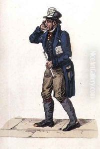The News Man from Ackermanns World in Miniature by Frederic Shoberl