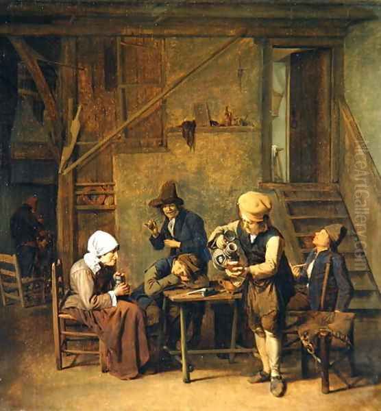 Peasants in an interior - view 1