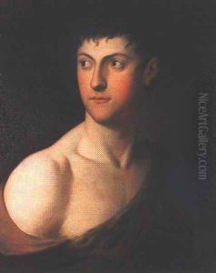Count Laszlo Festetich as Hercules 1805 2 by Johann Jakob Stunder