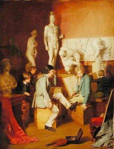 Interior of an Academy The Critics, 1848 by William Stewart