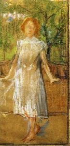 Girl in a White Dress by Giovanni Sottocornola