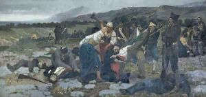 The Death of Carlo Pisacane by Giuseppe Sciuti