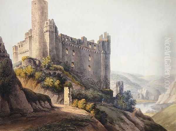 Thurnberg, engraved by T. Sutherland, from A Picturesque Tour along the Rhine, from Mentz to Cologne, published by R. Ackermann, London, 1820 - view 1