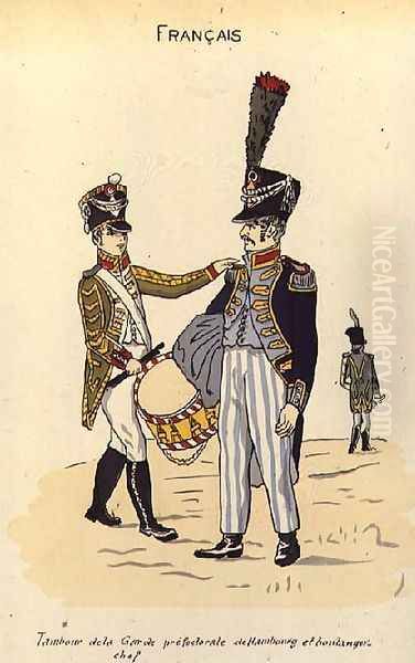 A Drummer and Master Baker of the Prefectural Guard of Hamburg, c.1806 - view 1
