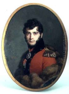 Portrait of a Man in a Red Uniform by Daniel Saint