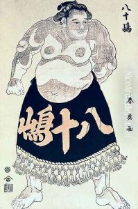A Wrestler by Katsukawa Shunyei