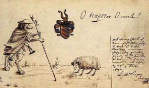 Page from a Sketch Book, 1640 by Ludwig von Siegen