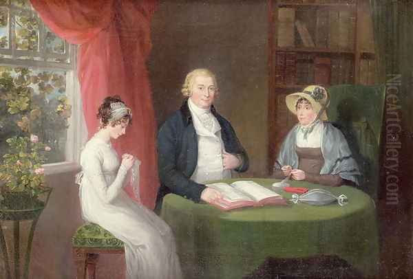 Group Portrait at a Drawing Room Table - view 1