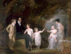 Group Portrait in a Wooded Landscape by Maria Spilsbury