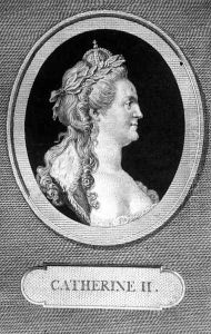 Catherine II 1729-96 by Augustin de Saint-Aubin