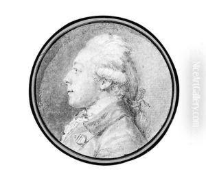 Portrait of a Man in profile to the Left, bust-length by Augustin de Saint-Aubin