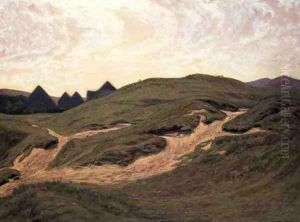 Landscape in Germany, 1908 by Gertrud Schafer