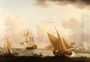 Shipping off the Dutch Coast by Francis Swaine
