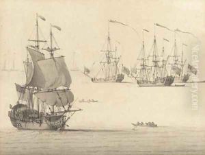 A study of warships by Francis Swaine