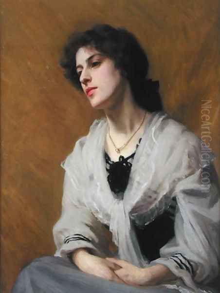 Lady in a Silk Fichu - view 1