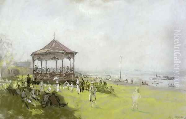 Figures near a Bandstand, 1922 - view 1
