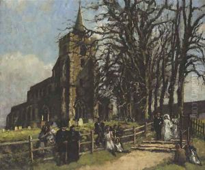 A wedding at Stebbing by Bernard Sickert