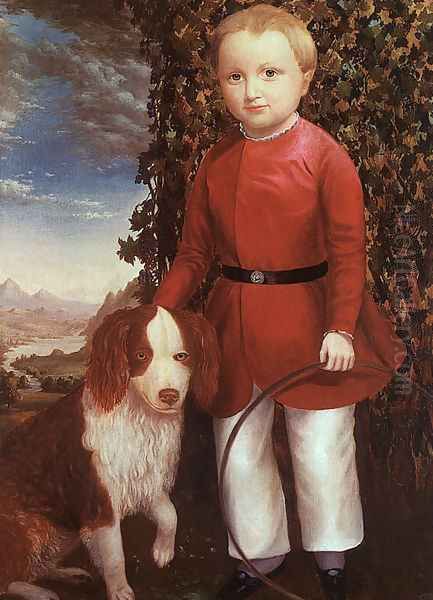 Portrait of a Boy with a Dog - view 1