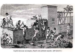 Slaves Building a Temple, after an 18th Dynasty Mural by Sellier, P.