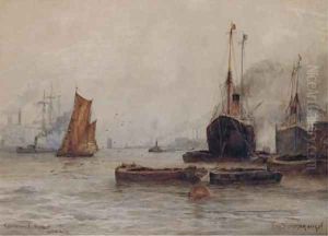 Greenwich Reach, London by William Harrison Scarborough