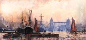 The Tower Bridge, London by William Harrison Scarborough