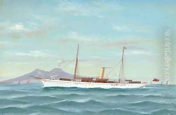 The steam yacht Capercailzie in Neapolitan waters - view 1