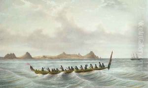 View of Cape Wangari, New Zealand, plate 49 from 'Voyage de la corvette lAstrolabe. Atlas historique, engraved by Felix Achille Saint-Aulaire and Victor Adam, pub. 1833
