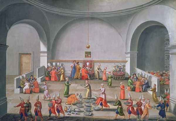 Jan Gninskis Diplomatic Mission to Istanbul, Dinner in honour of the Polish Mission, 1679 - view 1