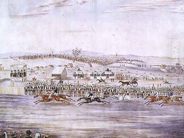 Race Meeting at Petersham, 1845 - view 1