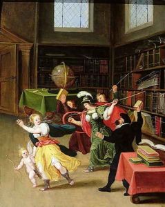 An Allegory of Reason overcoming Desire by Adriaen van Stalbempt