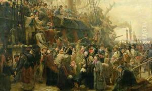 The Emigrant Ship, c.1880 by Charles J. Staniland