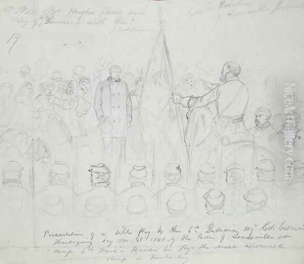 Presenting the Flag, 1863 - view 1