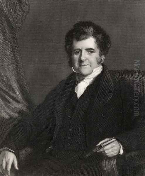 Richard Bright, engraved by H. Cock, from The National Portrait Gallery, Volume I, published c.1820 - view 1
