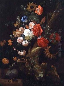 Still Life with Flowers by Ernst Stuven