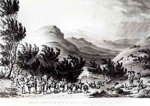 Serra de Estrella or de Neve, the March of Baggage Following the Army, May 16th 1811, engraved by Charles Turner, 1815 - view 1