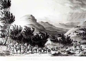 Serra de Estrella or de Neve, the March of Baggage Following the Army, May 16th 1811, engraved by Charles Turner, 1815