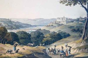 City of Coimbra, engraved by C. Turner by Thomas Staunton St. Clair