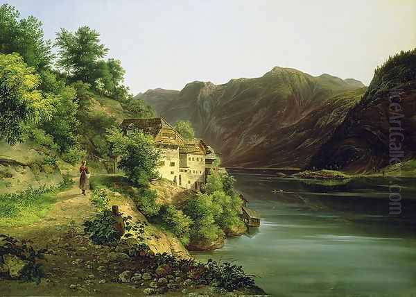 The Hallstatter Lake, 1824 - view 1
