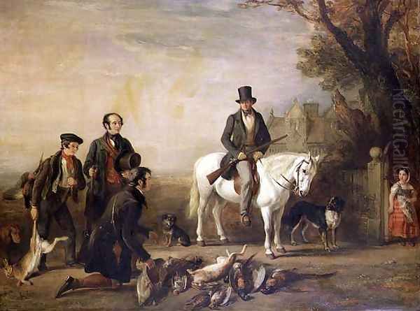 The End of the Day-William Scrope on a White Pony - view 1