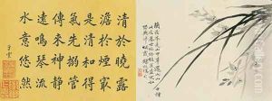 Leaf 10a and 10b, from Master Shen Fengchis Orchid Manual Vol. I, 1882 Leaf 10a and 10b, from Master Shen Fengchis Orchid Manual Vol. I, 1882