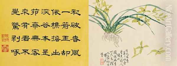 Leaf 2a and 2b, from Master Shen Fengchis Orchid Manual, Vol. II, 1882 - view 1