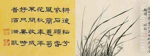Leaf 3a and 3b, from Master Shen Fengchis Orchid Manual Vol. I, 1882 - view 1
