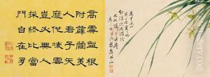 Leaf 5a and 5b, from Master Shen Fengchis Orchid Manuel Vol. IV, 1882 by Zhenlin Shen
