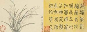 Leaf 10a and 10b, from Master Shen Fengchis Orchid Manuel Vol. III, 1882 by Zhenlin Shen