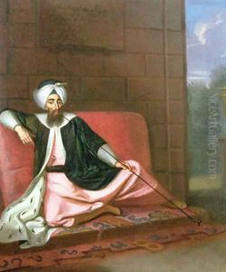 Portrait of Mustapha Aga Emissary to the Swedish Court, 1727 by George Engelhardt Schroeder
