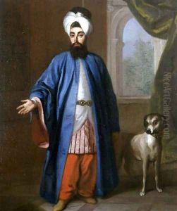 Portrait of Sahid Mehemet Effendi Emissary to the Swedish Court, 1733 by George Engelhardt Schroeder