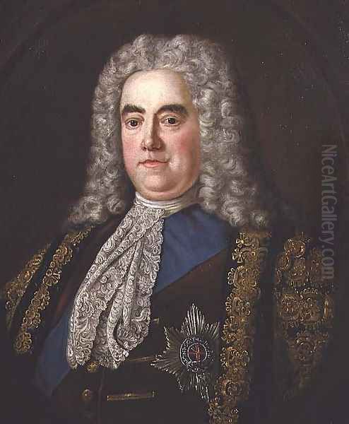 Portrait of Sir Robert Walpole, Earl of Orford 1676-1745, c.1740 - view 1