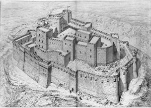 The Krak des Chevaliers, reconstruction by Claude Sauvageot