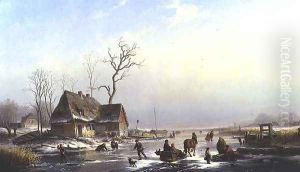 Figures on a Frozen River